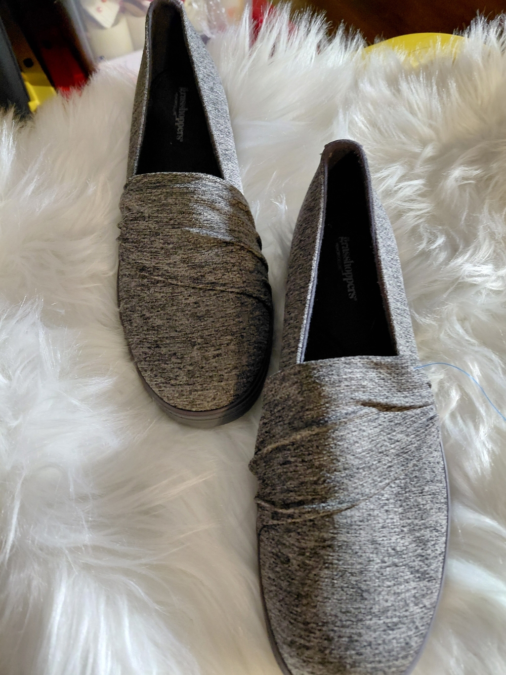 Grasshoppers Men's Slip-On Loafers in Heather Gray